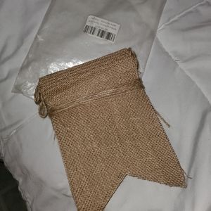 Burlap party banner
